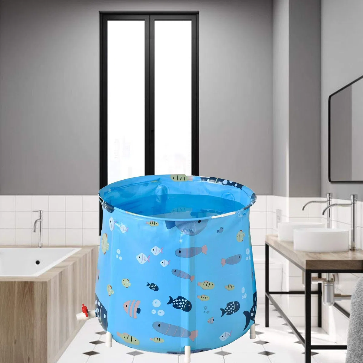 Baignoire Pliante Baignoire Barrel Seau Baignoire Baignoire pour Enfants Baignoire Pliante monocouche | | 55x58 cm