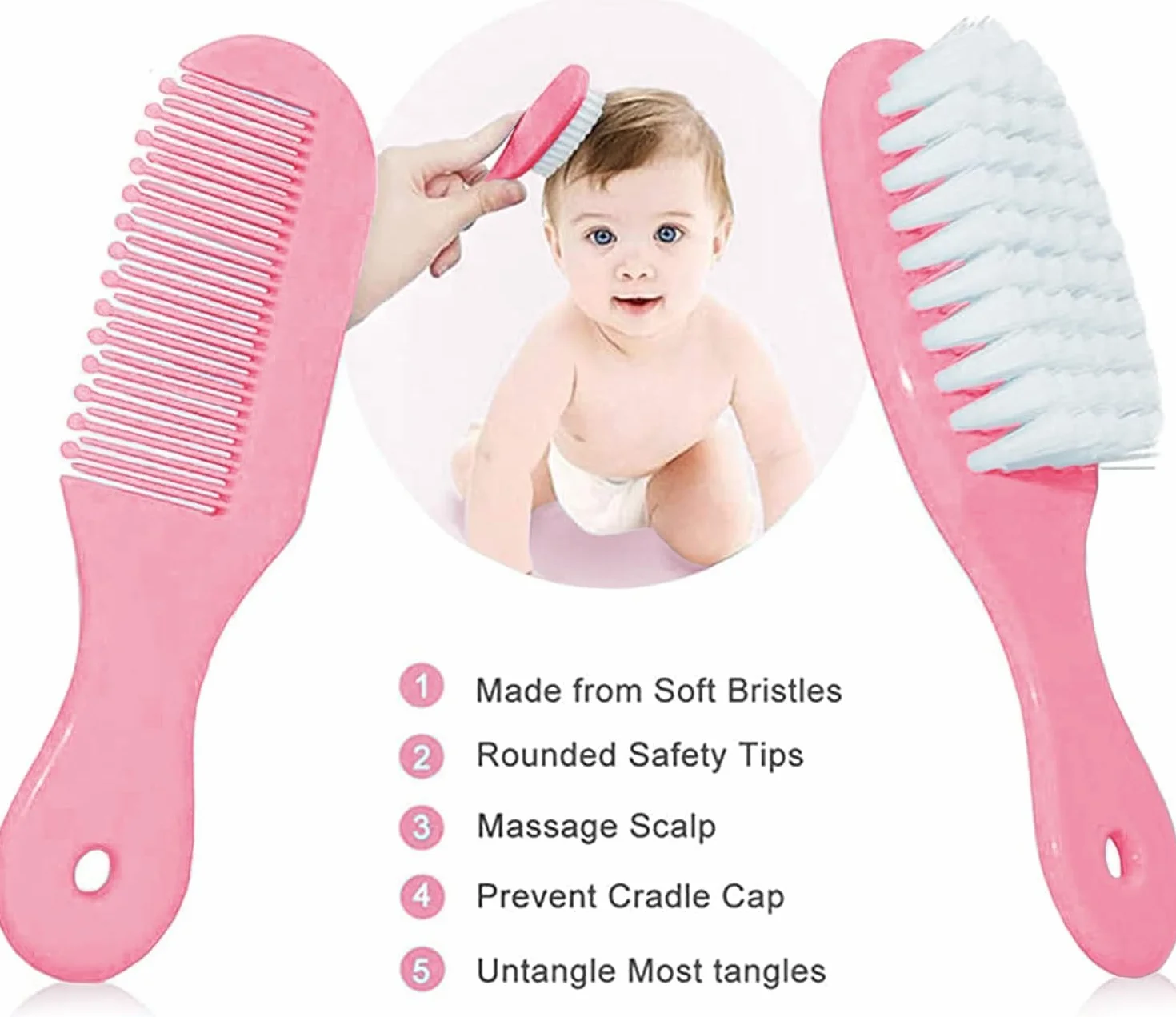 Trousse de Soin Bébé Naissance 13 en 1 – Kit Complet pour Nouveau-Né Fille Garçon (rose)