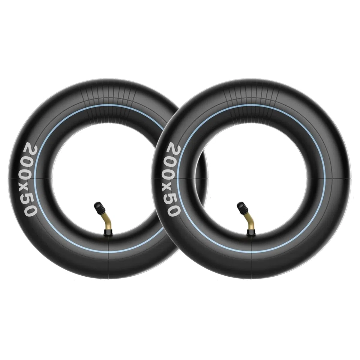 Lot de 2 chambre à air 200x50mm de pneu de scooter électrique pour Razor E100, E150, E175, E200, Power Core E100, Dune Buggy, ePunk, Crazy Cart, PowerRider 360, eSpark