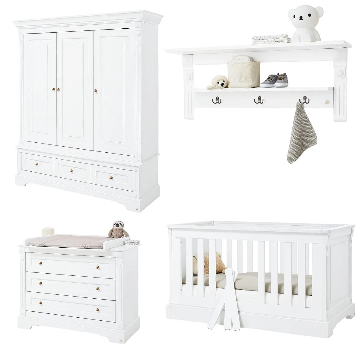 PINOLINO Chambre d'enfant « Emilia » Large, avec étagère Murale