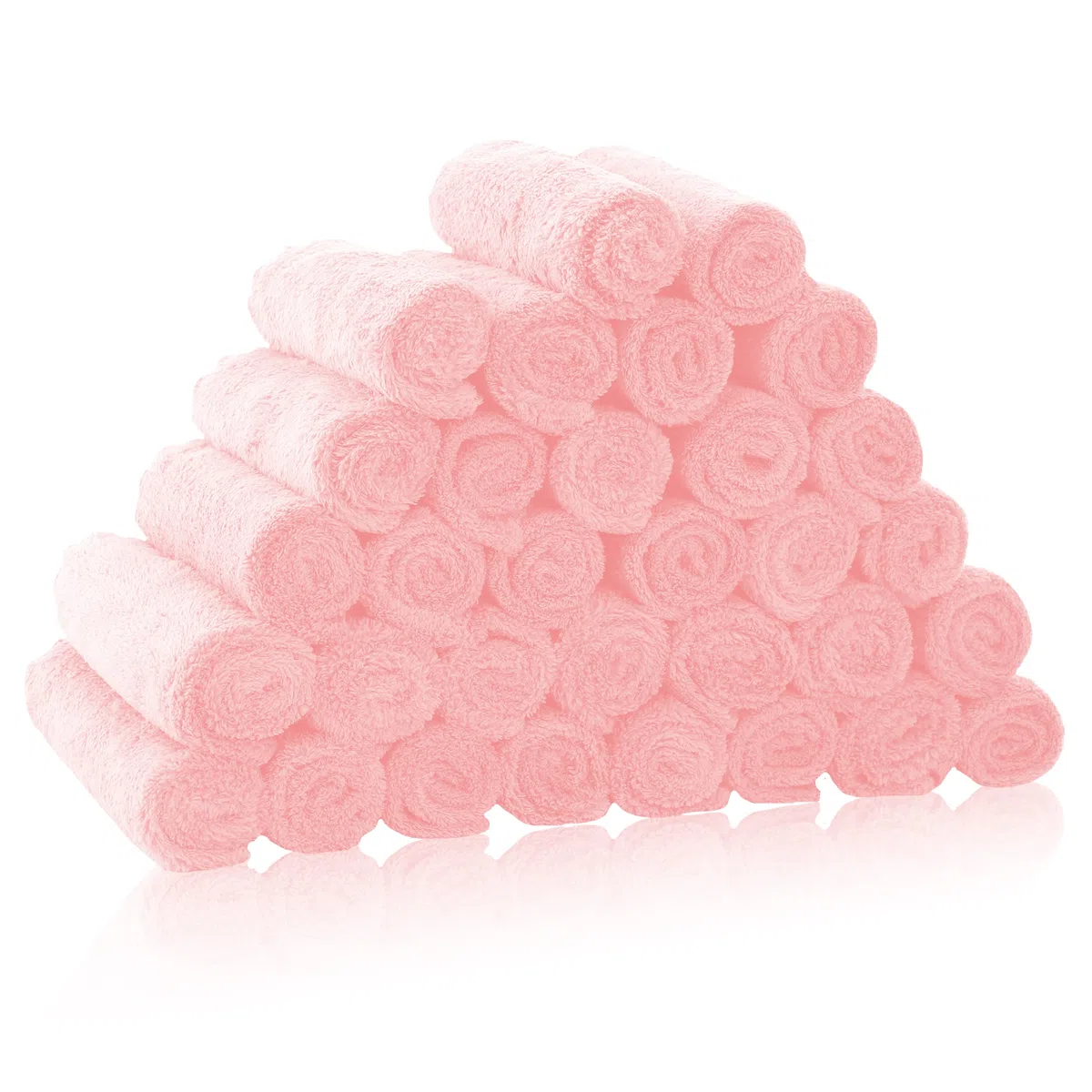 Lot de 32 débarbouillettes pour bébé - Polaire corail de luxe - Extra absorbantes et douces pour nouveau-nés, nourrissons et tout-petits - Convient aux peaux sensibles et aux nouveau-nés - Douche