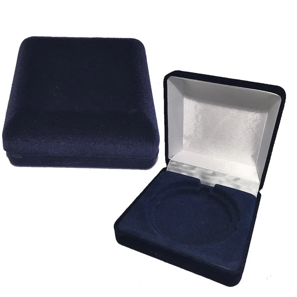 Boîtes pour médailles BZW Orden Boîte bleue pour souvenirs de 70 mm