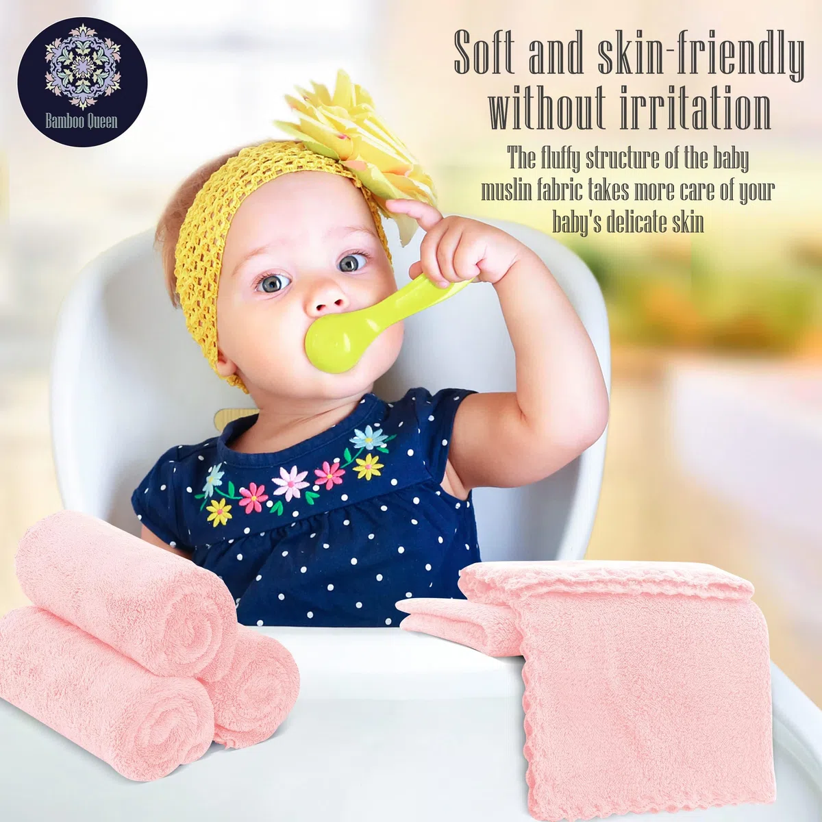 Lot de 32 débarbouillettes pour bébé - Polaire corail de luxe - Extra absorbantes et douces pour nouveau-nés, nourrissons et tout-petits - Convient aux peaux sensibles et aux nouveau-nés - Douche