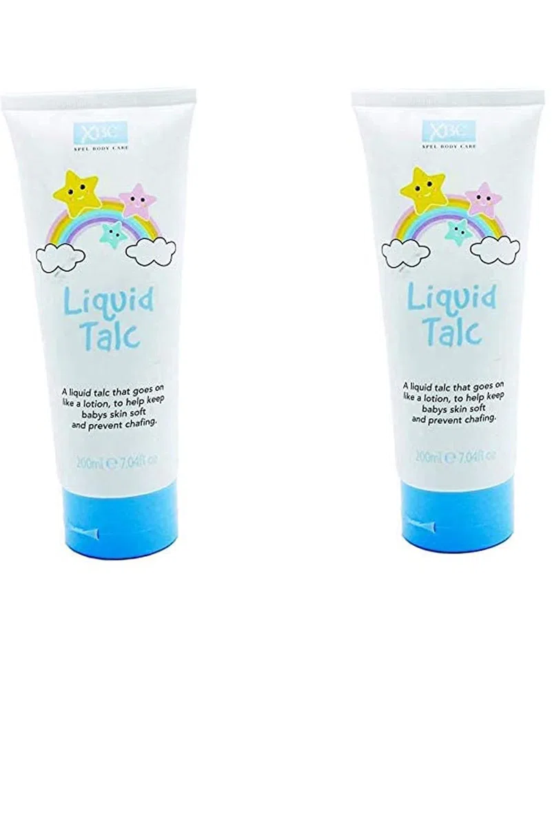 XBC Lotion Talc Liquide 200 ml - Protège les Peaux Sensibles - Lot de 2