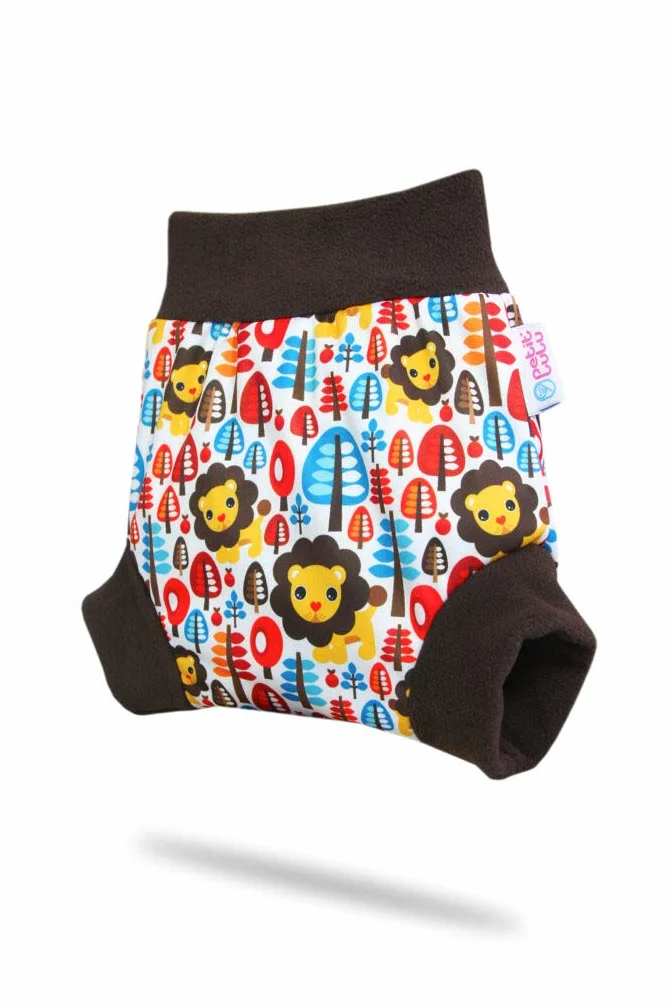 Shorty en PUL Petit Lulu | Culotte de Protection | Pull Up Couche | Couvre-Couche | Taille L | Réutilisable & Lavable | Étanche | Couches Lavables | Fabriqué en Europe (Jungle King)