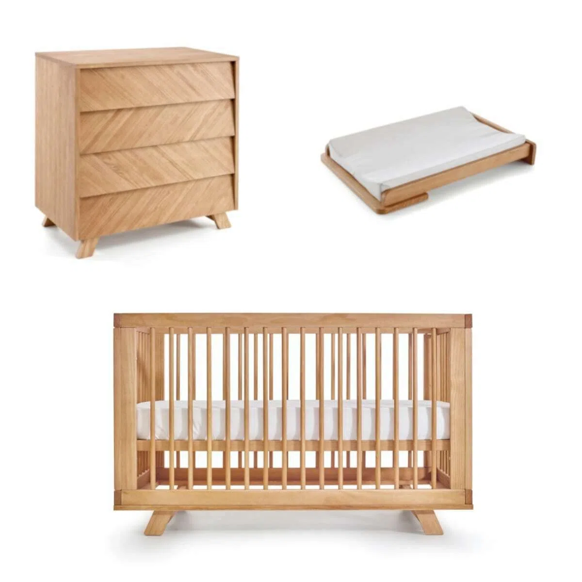 Chambre complète Montessori bébé 70x140 cm Bois Naturel