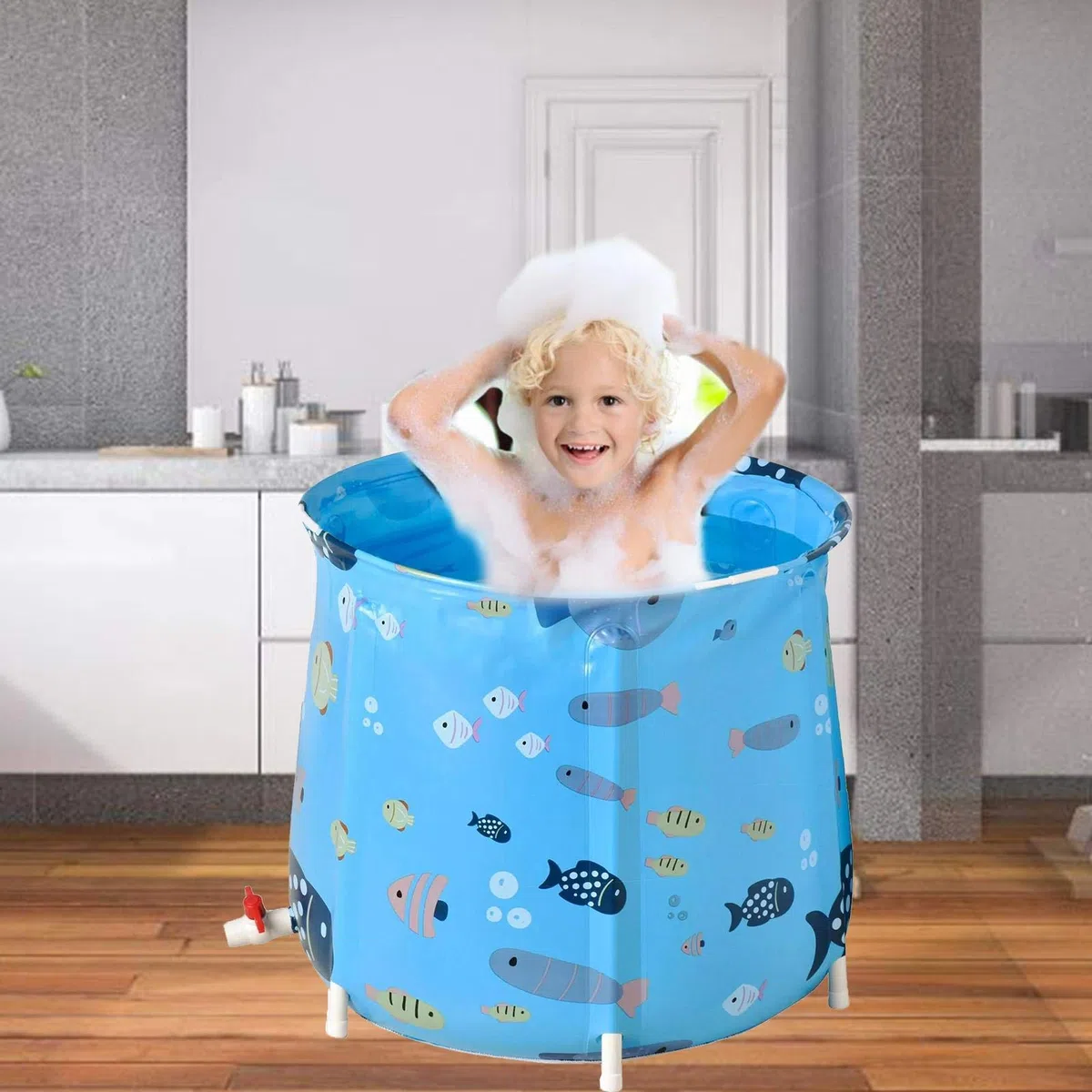 Baignoire Pliante Baignoire Barrel Seau Baignoire Baignoire pour Enfants Baignoire Pliante monocouche | | 55x58 cm