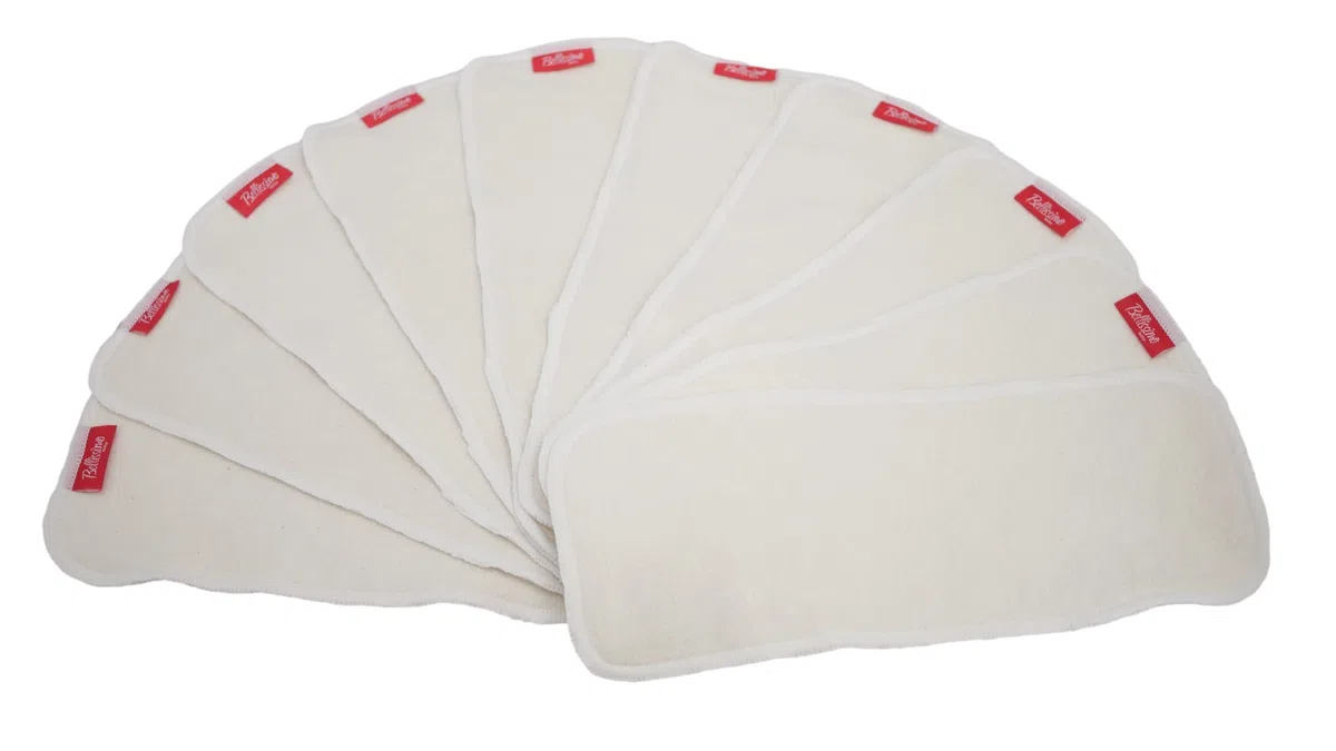 Lot de 10 inserts en chanvre 3 couches ☆ Super doux pour couches réutilisables en tissu
