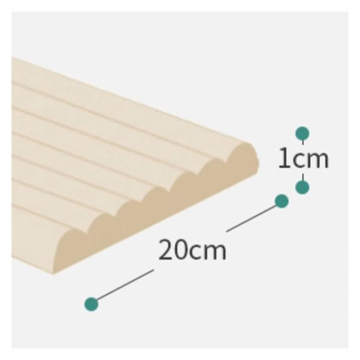 Protection d'Angles et Rebords pour Bébés Bandes De Sécurité En Mousse De 20 Cm De Large, Pare-chocs De Coussin Anti-collision Auto-adhésif De 1 Cm D'épaisseur, Bande De Protection D'angle De Protecti