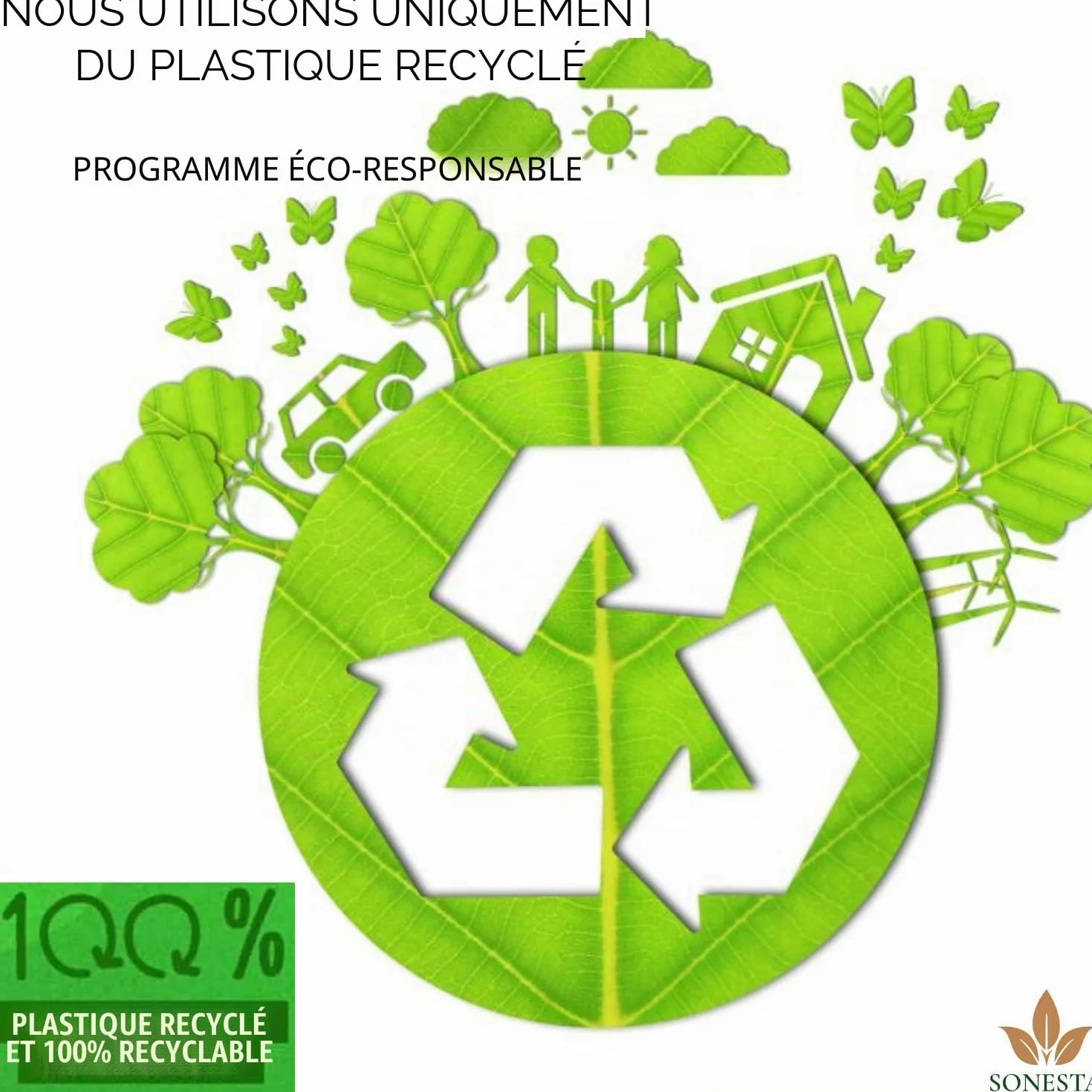 100m. ECO Recharge de sac pour poubelle à couches compatible avec Tommee Tippee : Twist and Click, Simplee, TEC | 100% Compatible Rapide et facile à utiliser.