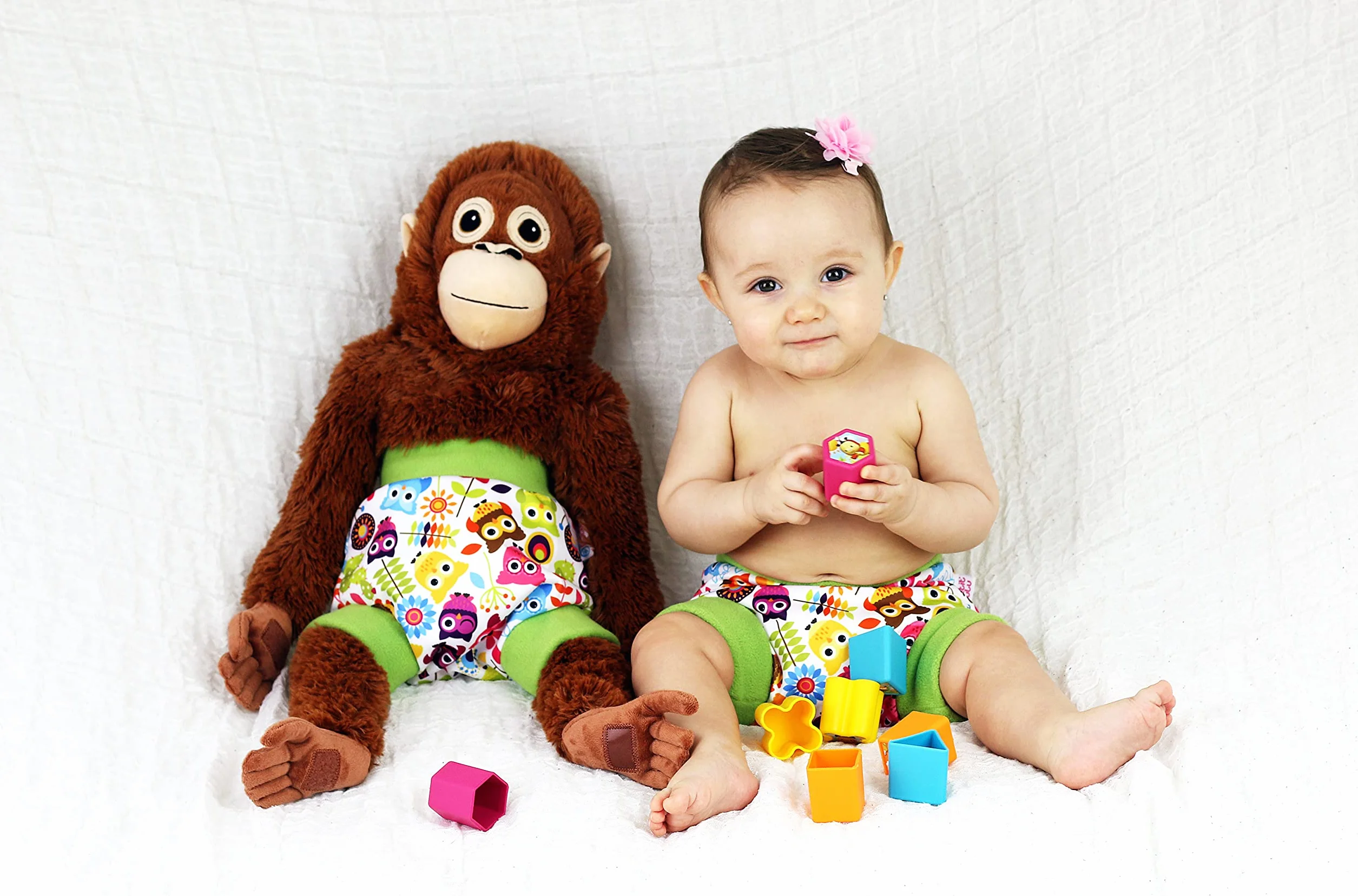 Shorty en PUL Petit Lulu | Culotte de Protection | Pull Up Couche | Couvre-Couche | Taille L | Réutilisable & Lavable | Étanche | Couches Lavables | Fabriqué en Europe (Jungle King)