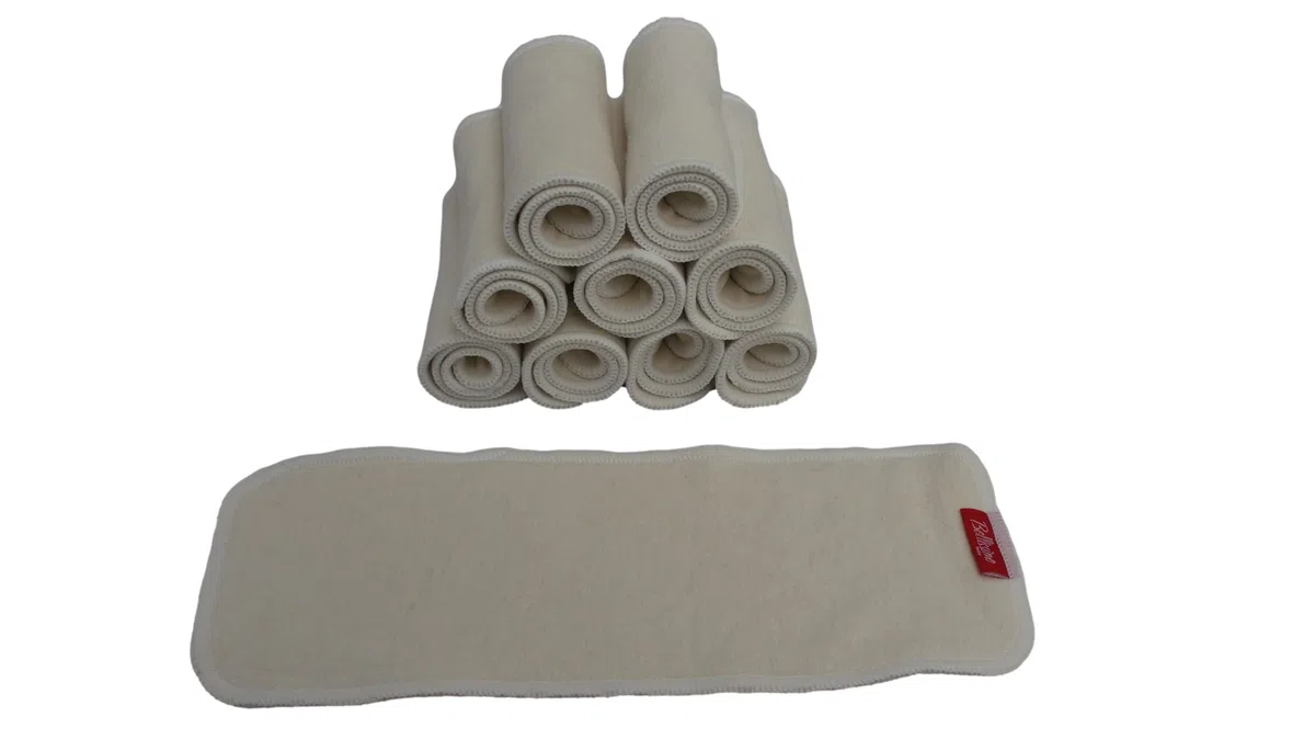 Lot de 10 inserts en chanvre 3 couches ☆ Super doux pour couches réutilisables en tissu